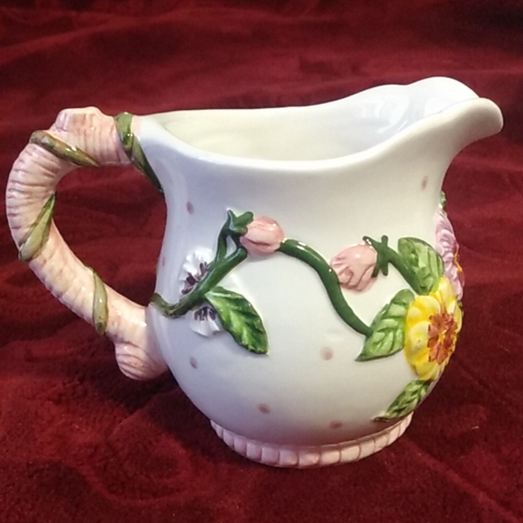 Linda Grayson Morning Glories Floral Teapot Complete Set - Picture 4 of 6